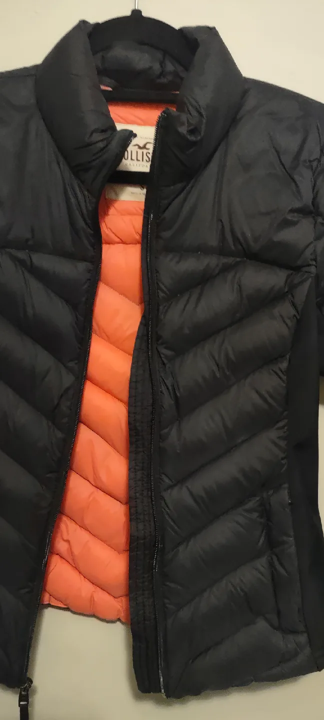 Hollister Black Puffer Jacket image indicator(5)