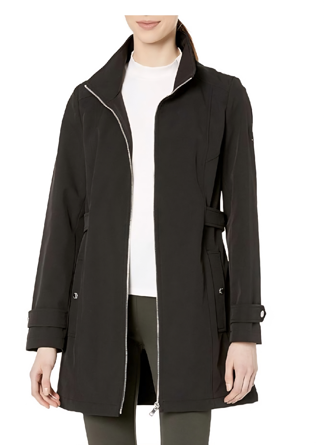 Tommy Hilfiger Black Raincoat with Hood - photo 4