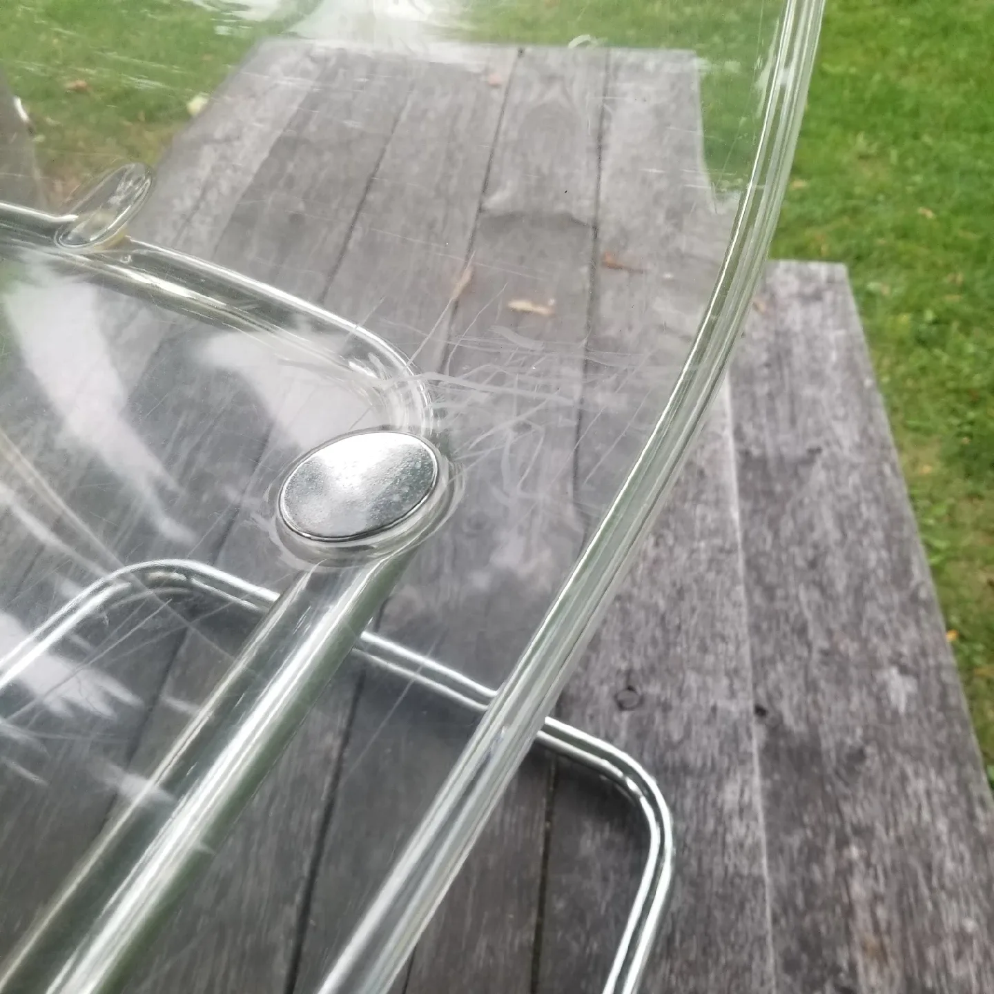 Clear Acrylic Dining two  Chair's image indicator(7)