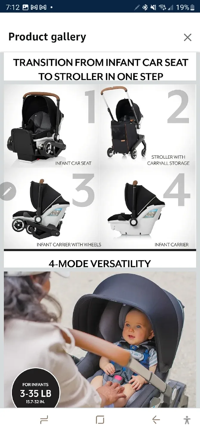 Evenflo Shyft DualRide Infant Car Seat Stroller image indicator(3)