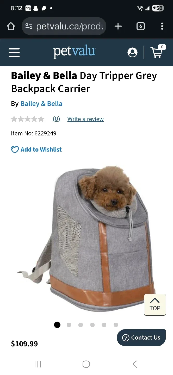 Bailey & Bella Day Tripper Grey Backpack Carrier image indicator(4)