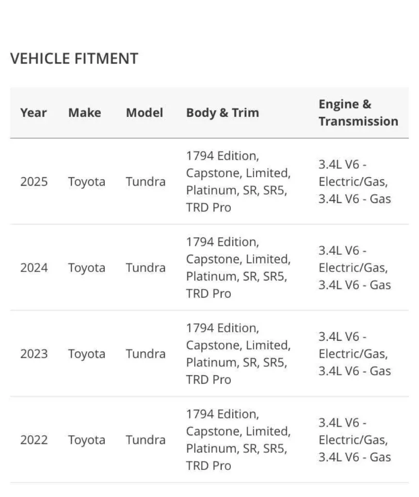 Toyota Tundra Exhaust System - Fits 2022-2025 Models image indicator(4)
