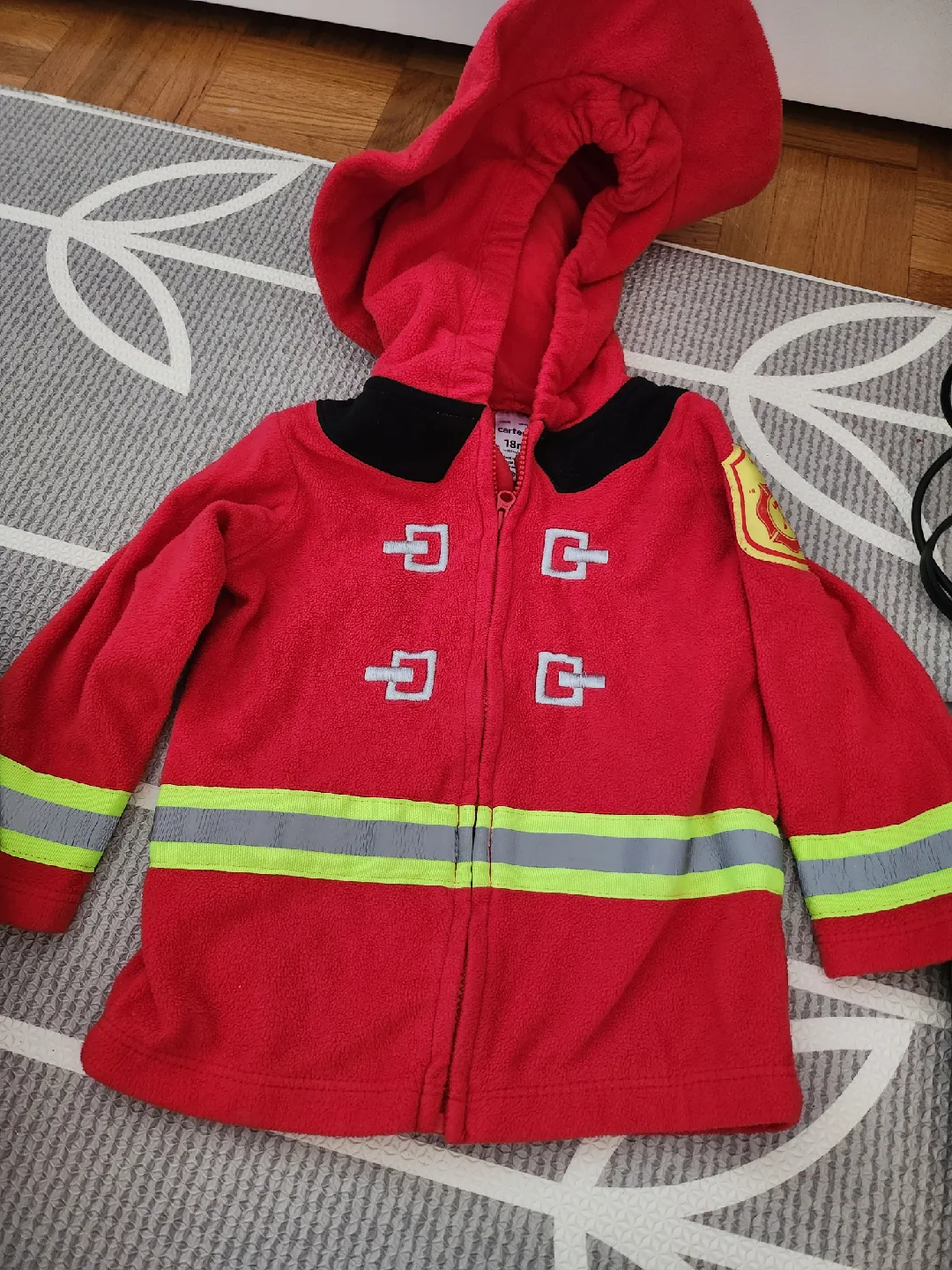18m baby firefighter hoodie /costume thumbnail