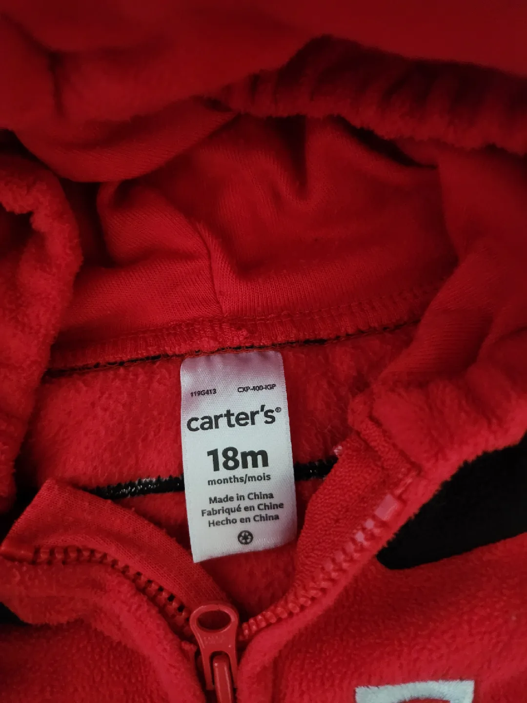 18m baby firefighter hoodie /costume image indicator(3)