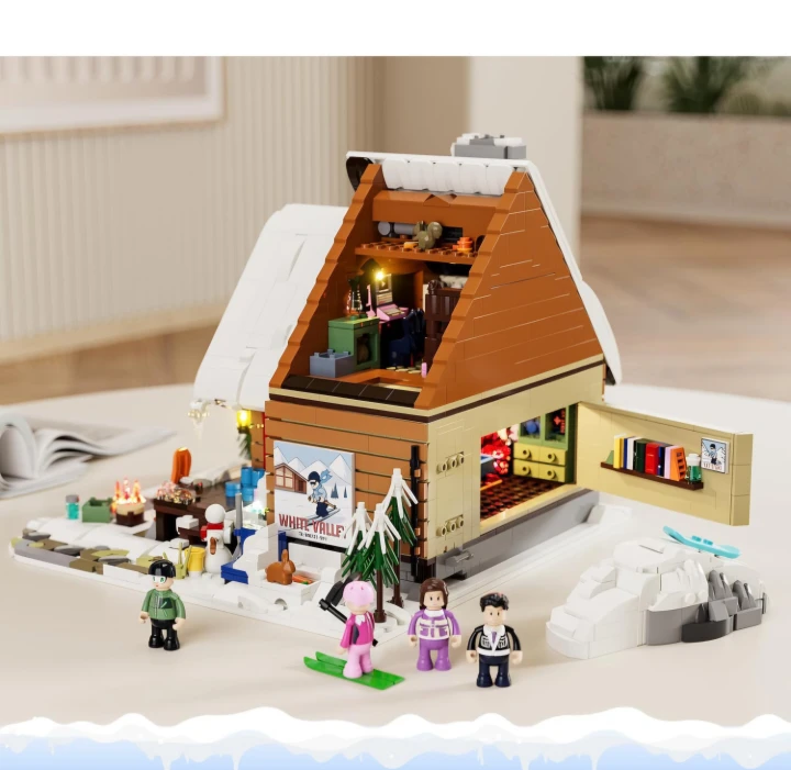 FO Ski Lodge Building Set - 2187 Pieces Brand New - photo 3