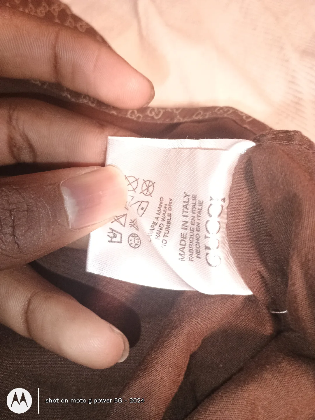 Gucci Brown Patterned Cotton Shirt image indicator(3)