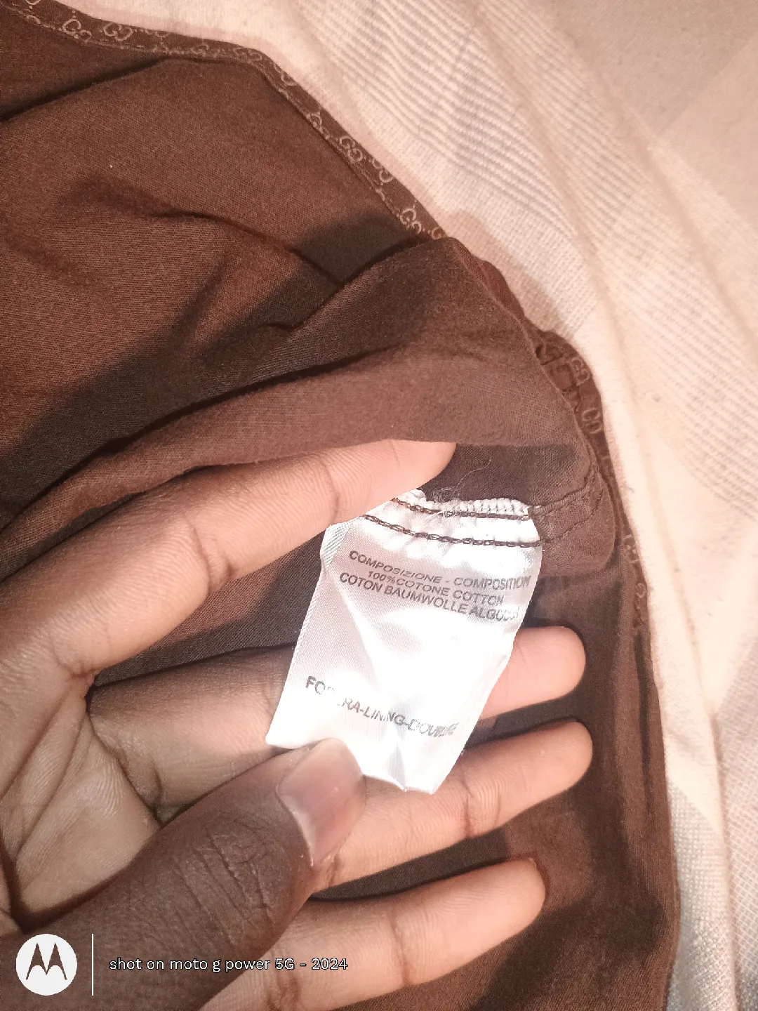 Gucci Brown Patterned Cotton Shirt image indicator(4)