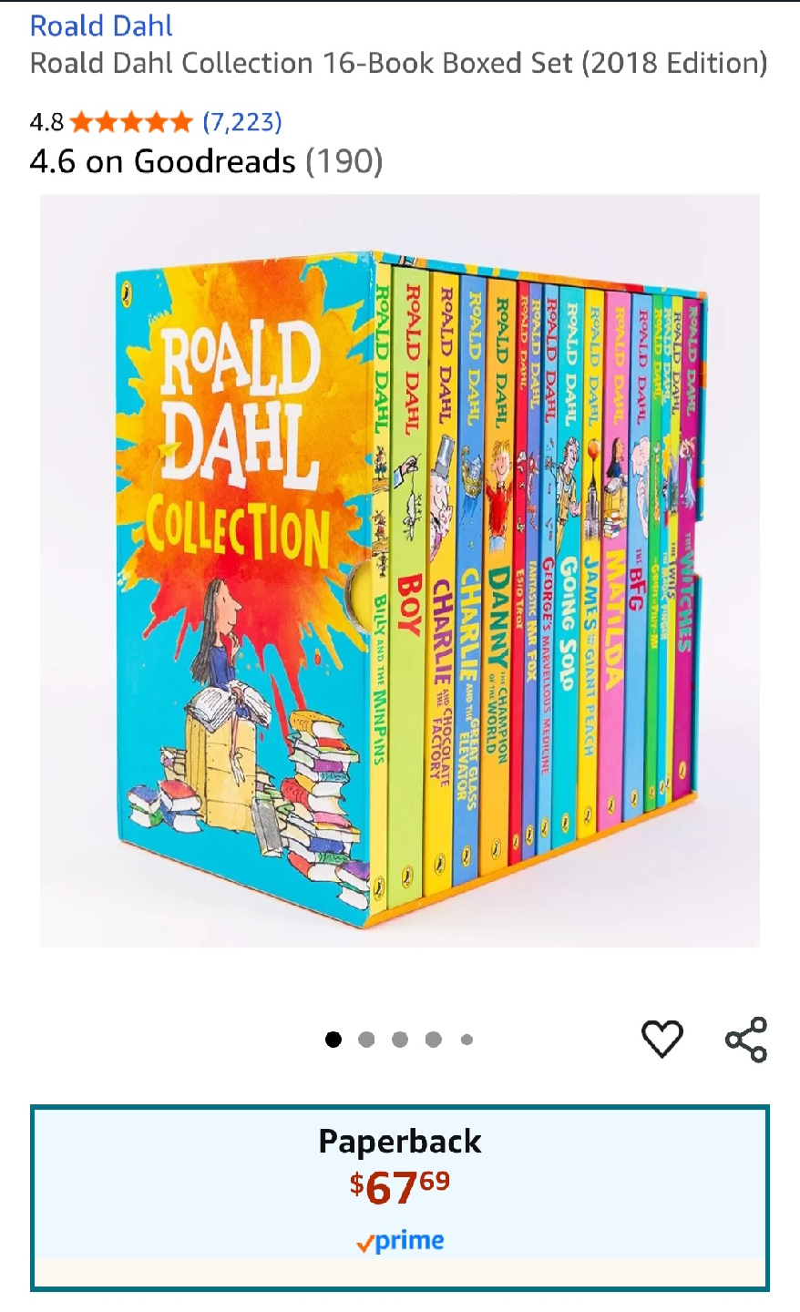 Roald Dahl Collection – 16 Books Set - photo 3