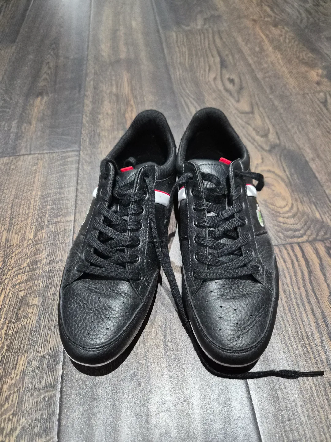 Lacoste Black Leather men's Sneakers - Size 8 US image indicator(2)