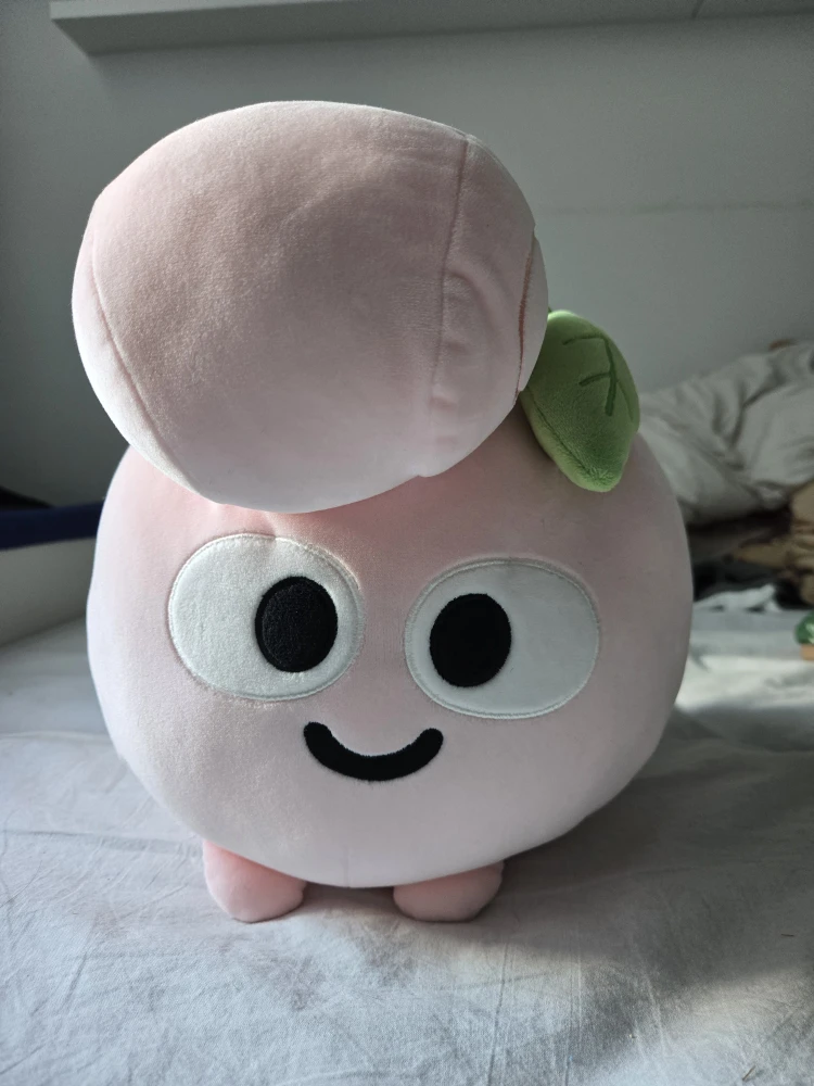 Pink Plush Toy with Pockets for Hand Warmer