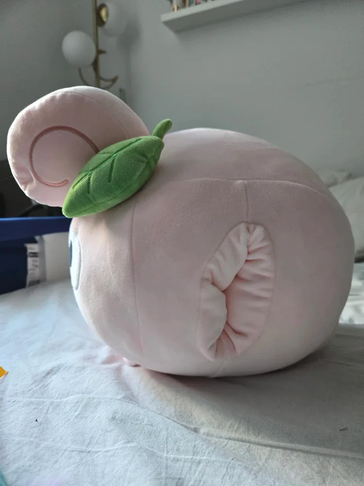 Pink Plush Toy with Pockets for Hand Warmer image indicator(2)