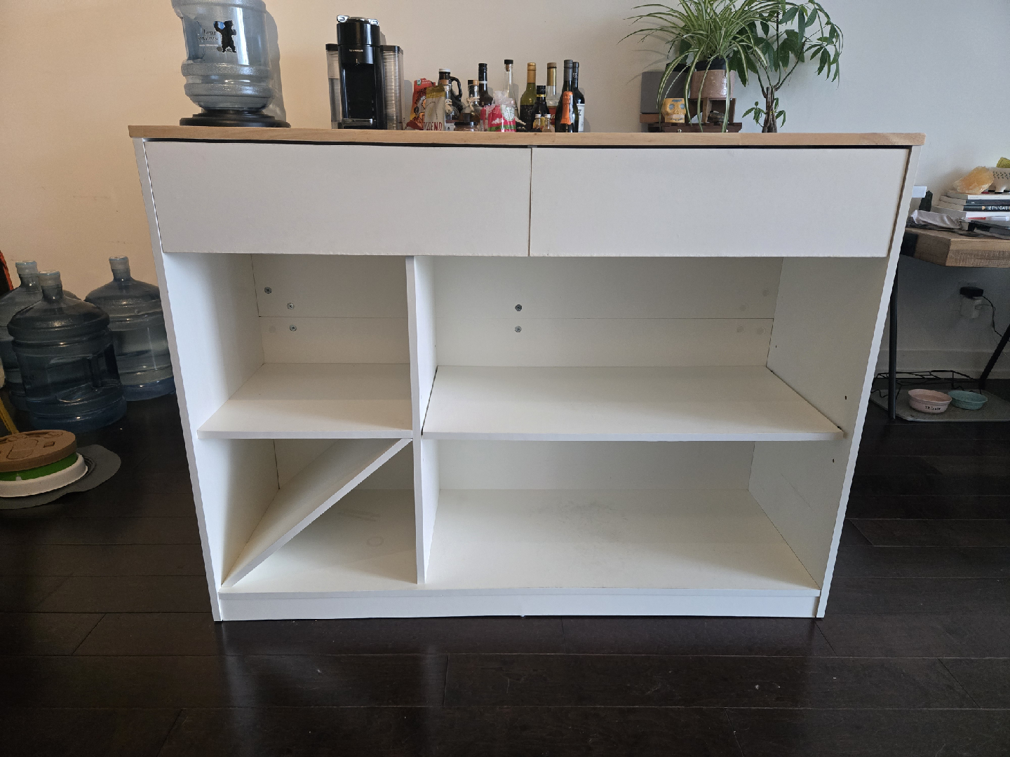 Kitchen Island with Butcher Block Top