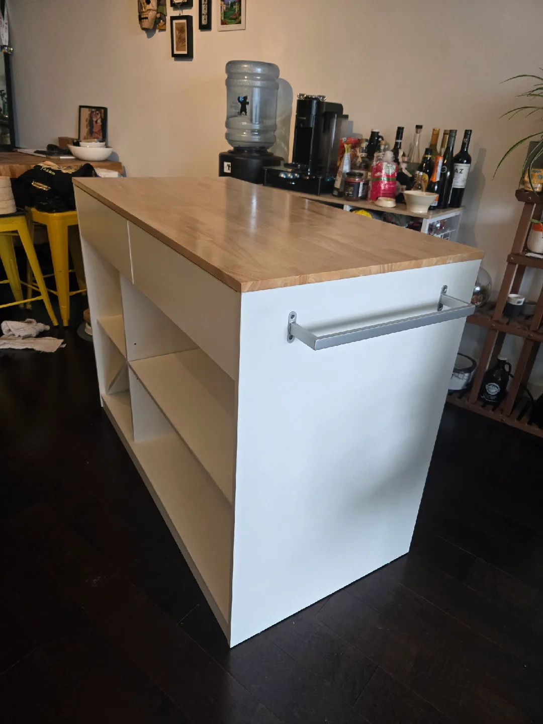 Kitchen Island with Butcher Block Top image indicator(3)
