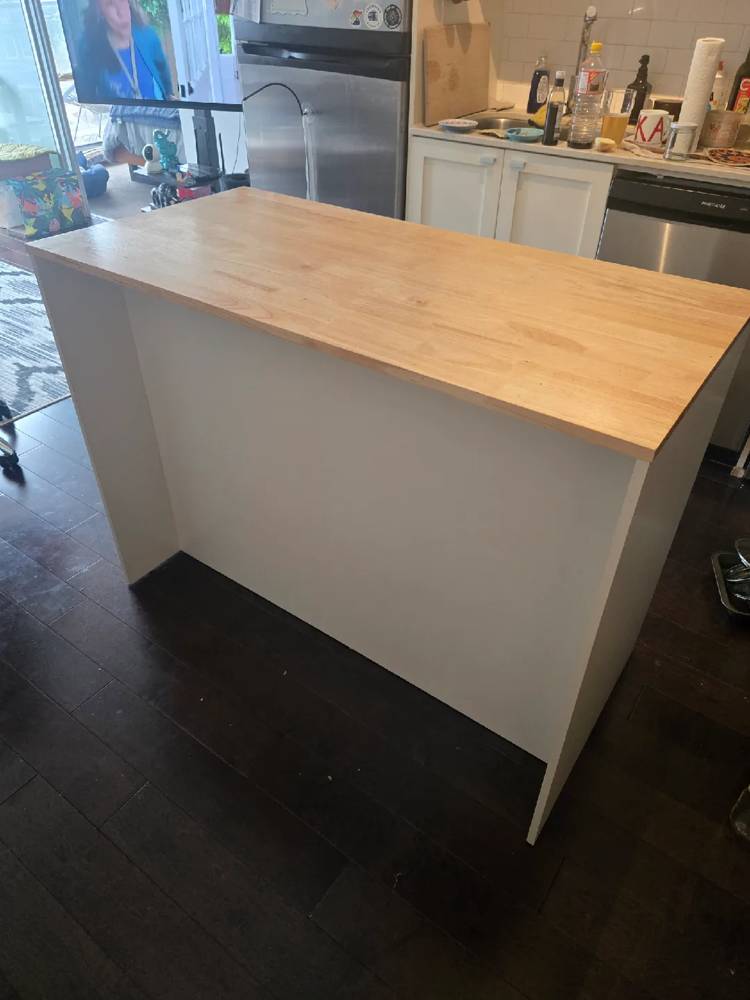 Kitchen Island with Butcher Block Top image indicator(5)