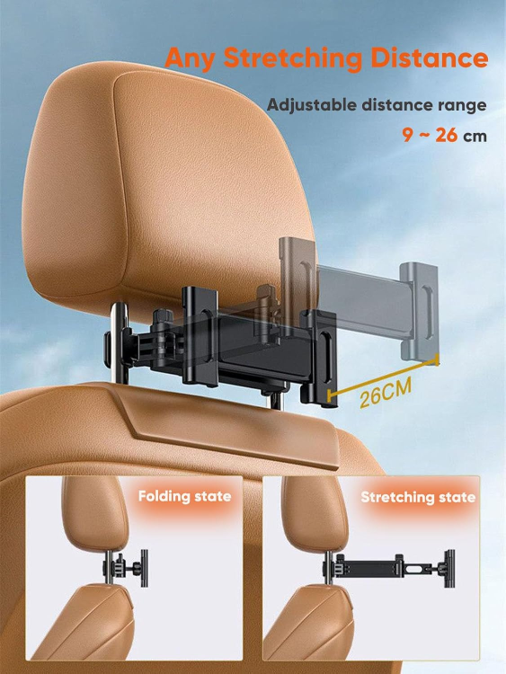 Car Tablet Holder, Headrest Tablet Mount Headrest Stand Cradle - photo 4