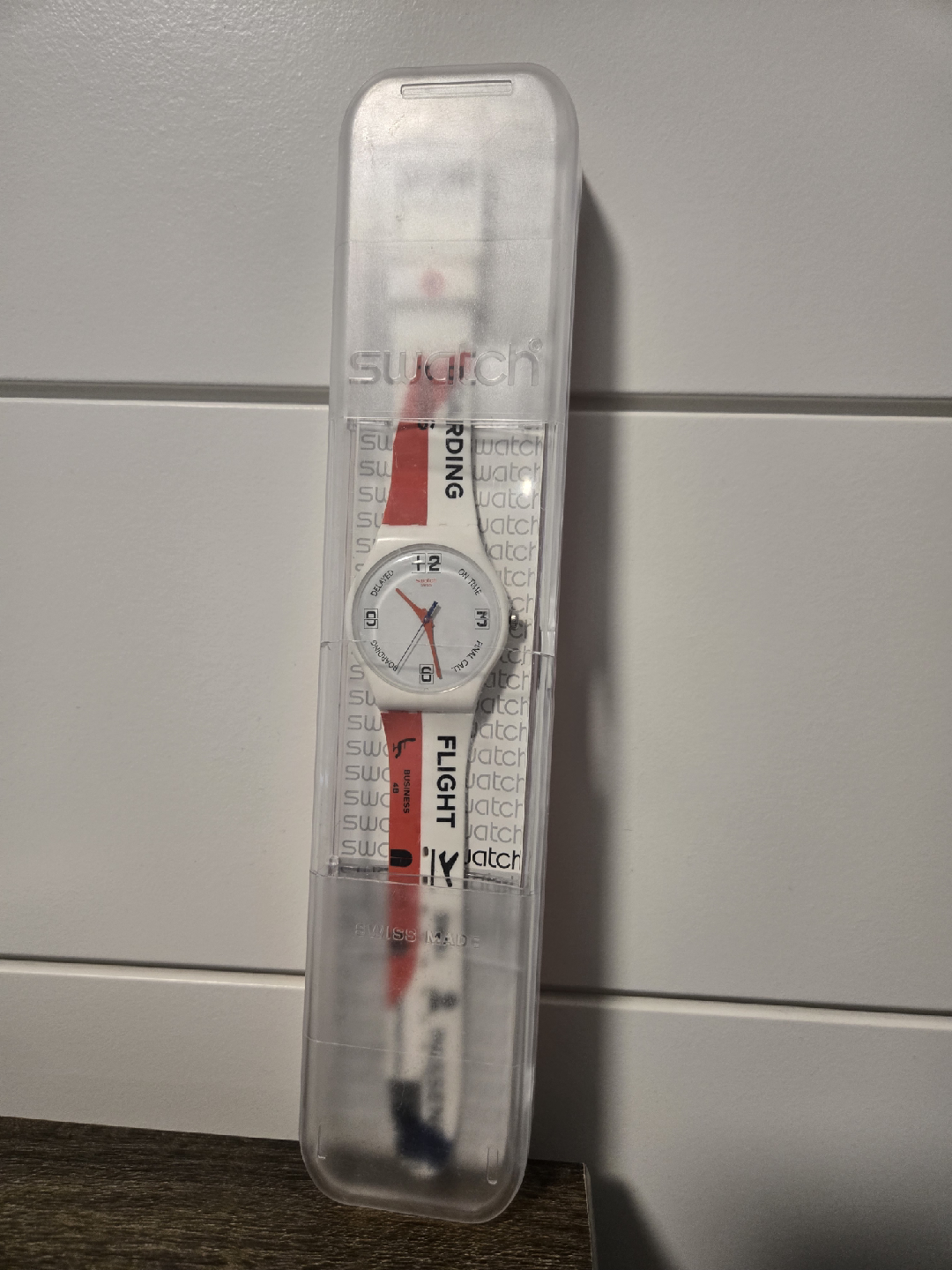 Swatch Boarding Pass Flight SW51 Watch - with box - photo 2