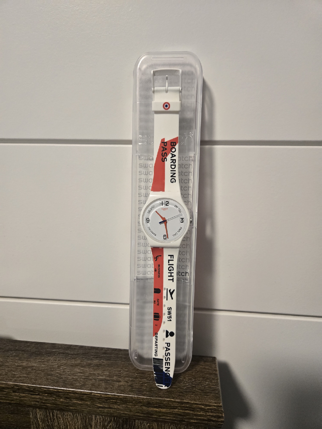 Swatch Boarding Pass Flight SW51 Watch - with box - photo 3