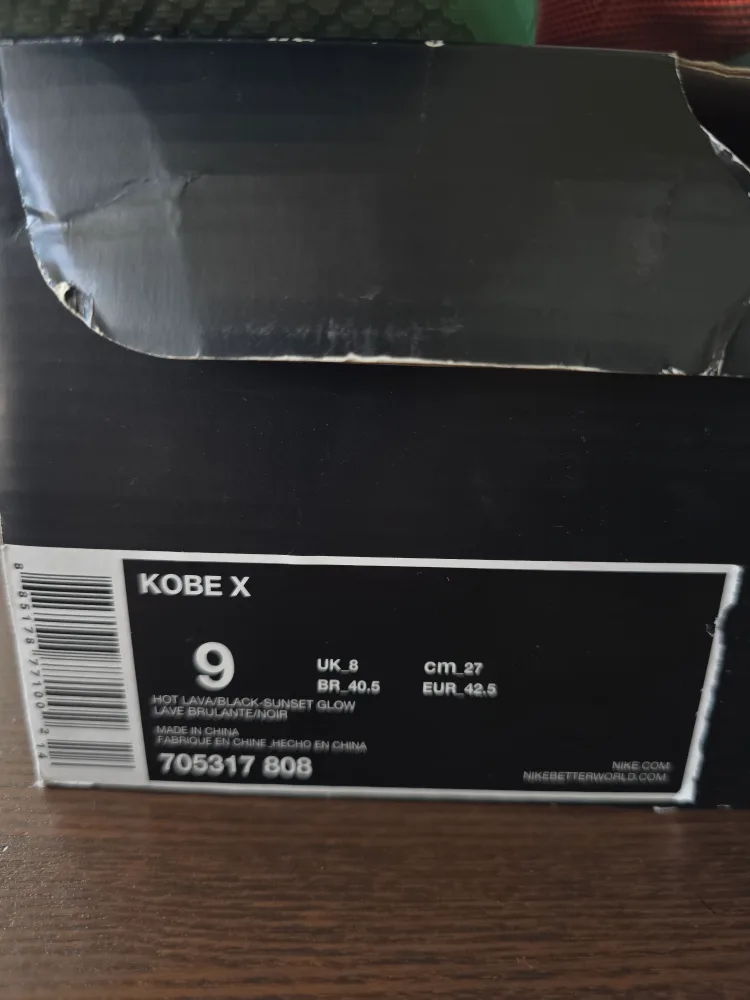 Nike Kobe X Hot Lava/Black-Sunset Glow US 9 image indicator(4)