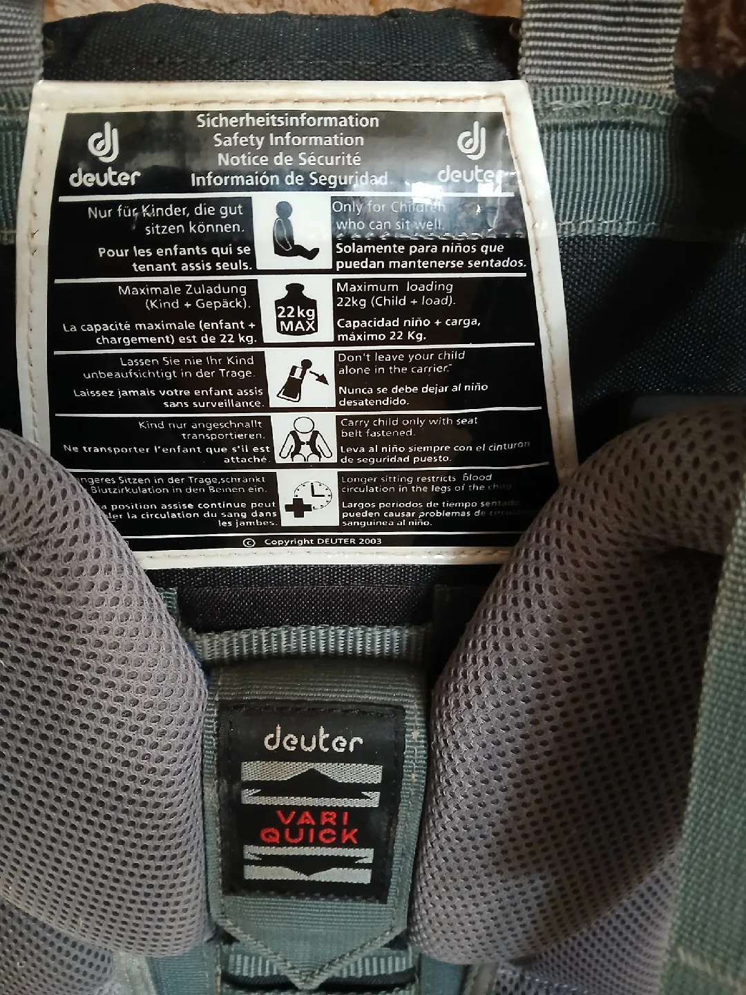 Deuter Kid Comfort III Child Carrier image indicator(5)