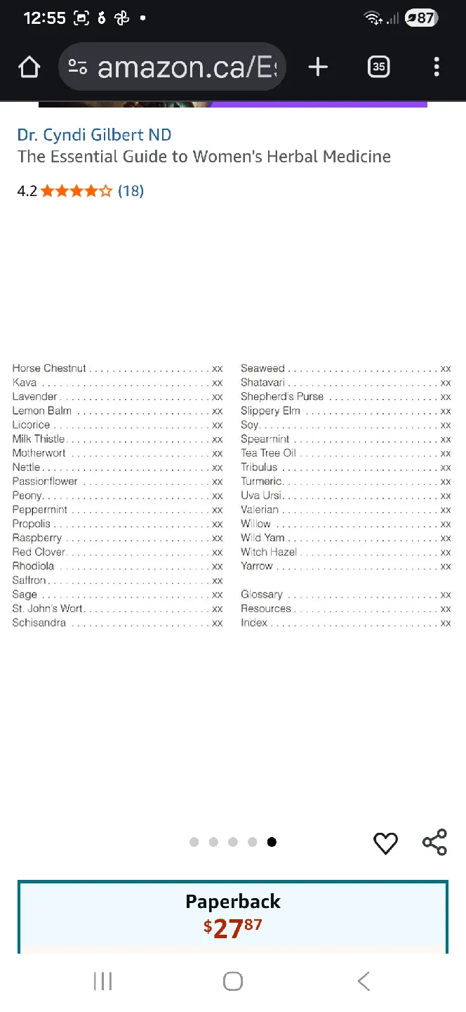 Book: The Essential Guide to Women's Herbal Medicine image indicator(8)