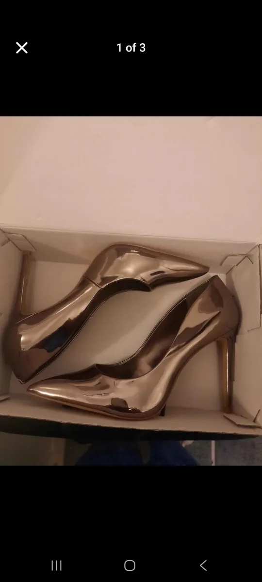 Aldo Bronze Heels size 10/11 image indicator(2)