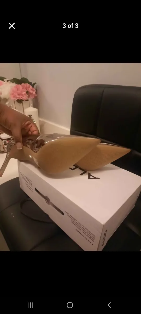 Aldo Bronze Heels size 10/11 image indicator(3)