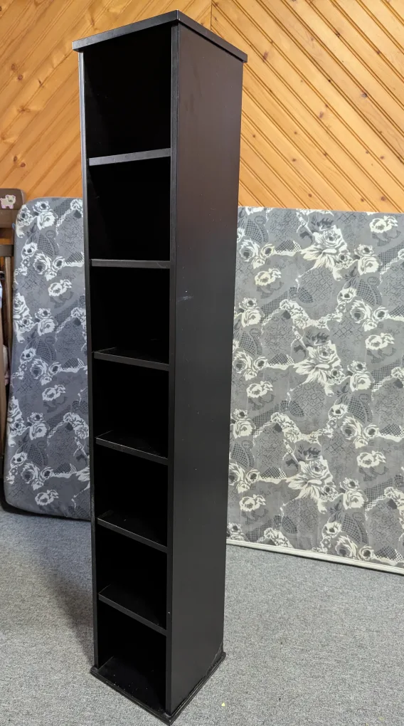 Black CD/DVD Tower Shelf image indicator(2)