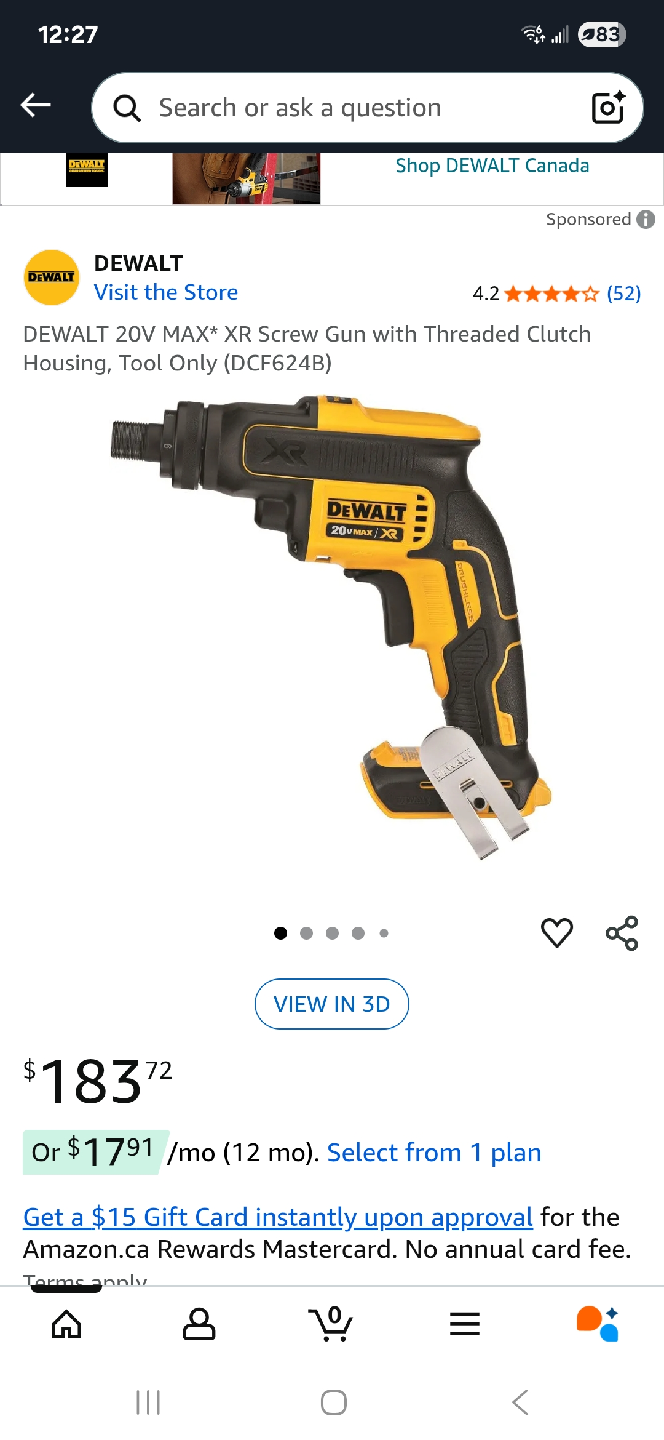 DeWalt 20V MAX* XR Screw Gun (Tool Only) - photo 2
