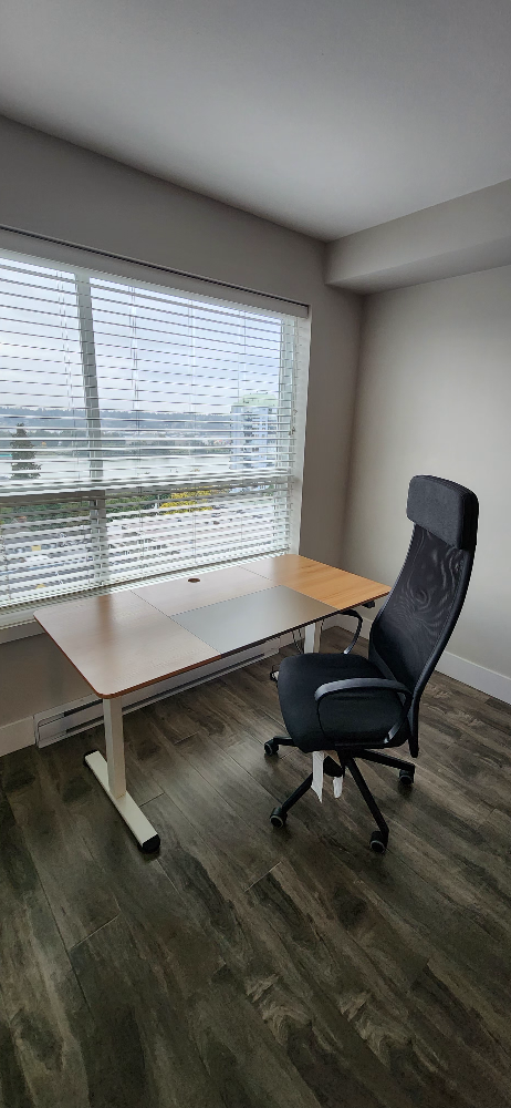 Black Ergonomic Office Chair & Adjustable Desk - photo 3