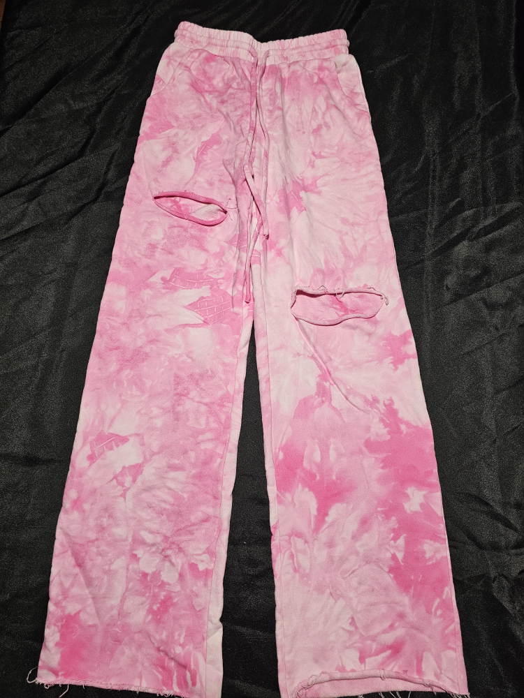 Akira Pink Tie-Dye Pants - Size S