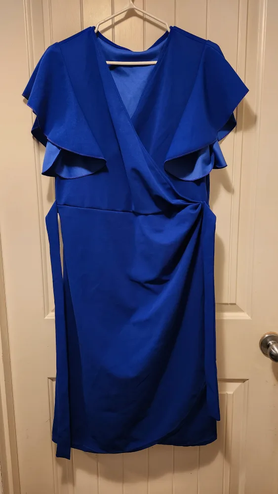 Blue Wrap Dress thumbnail