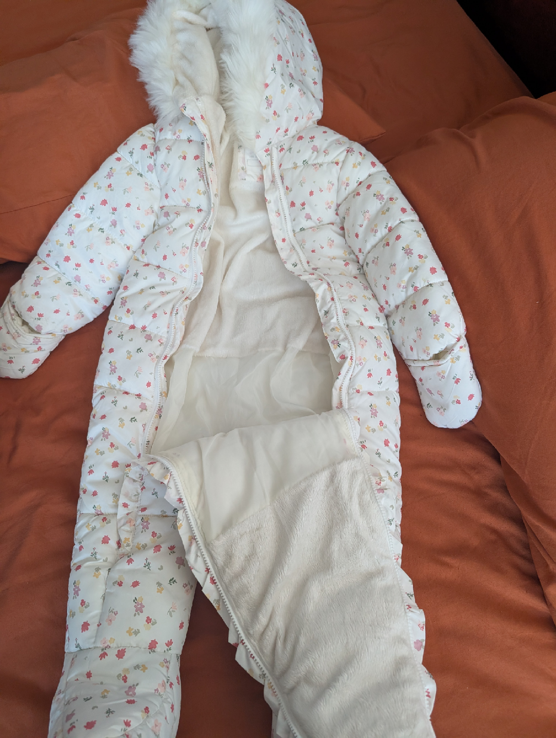 Primark Floral Snowsuit - 12-18 Months - photo 3