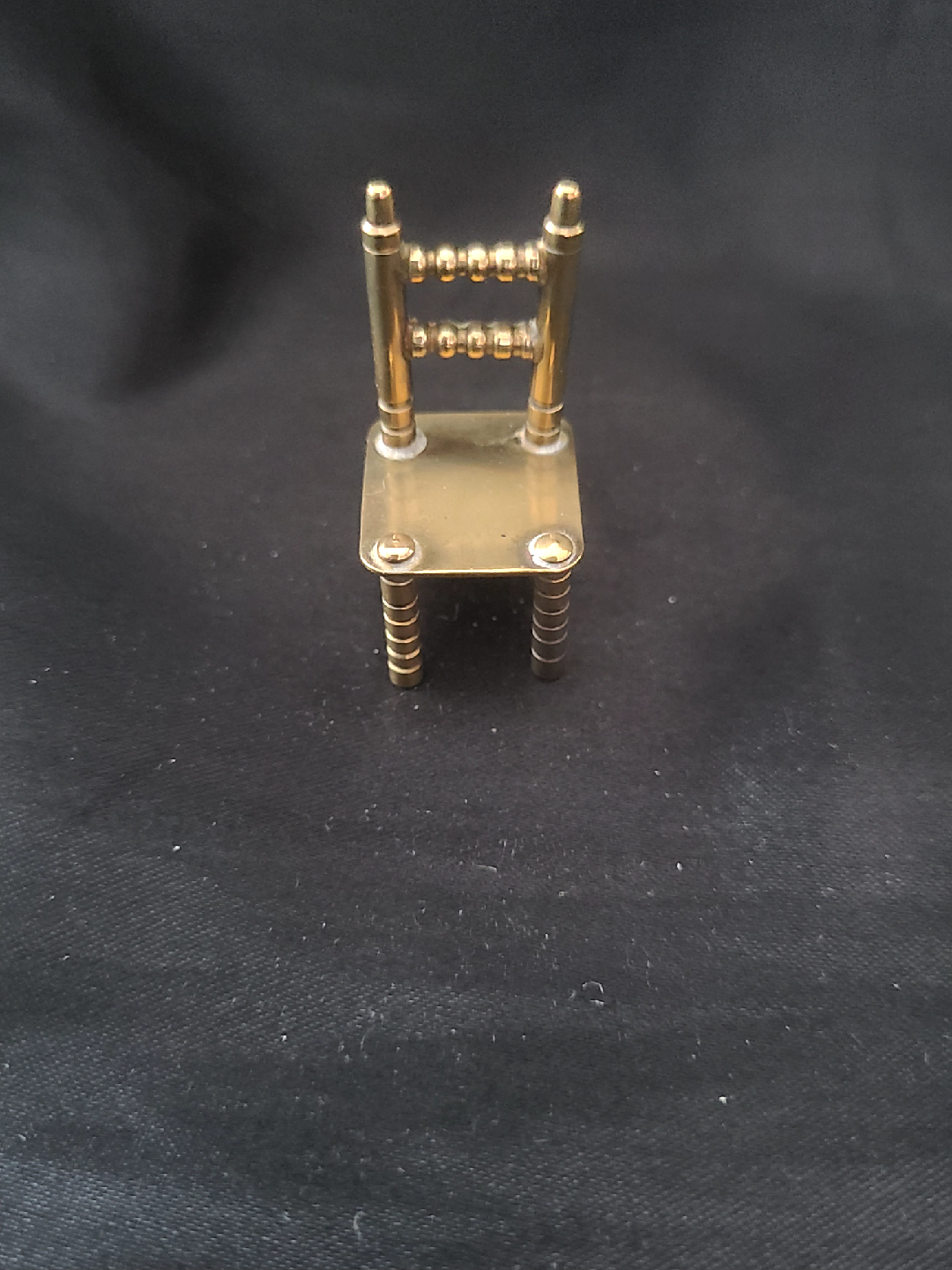 Miniature Brass Chair