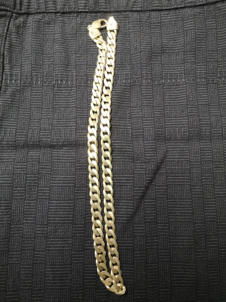 Sterling Silver Curb Chain Necklace image indicator(5)