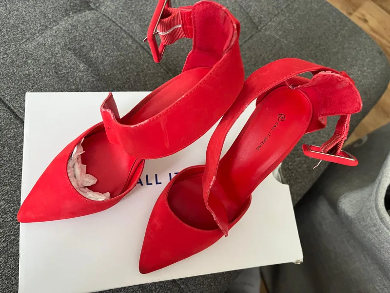 Call It Spring Red Heels, Size 7 image indicator(4)