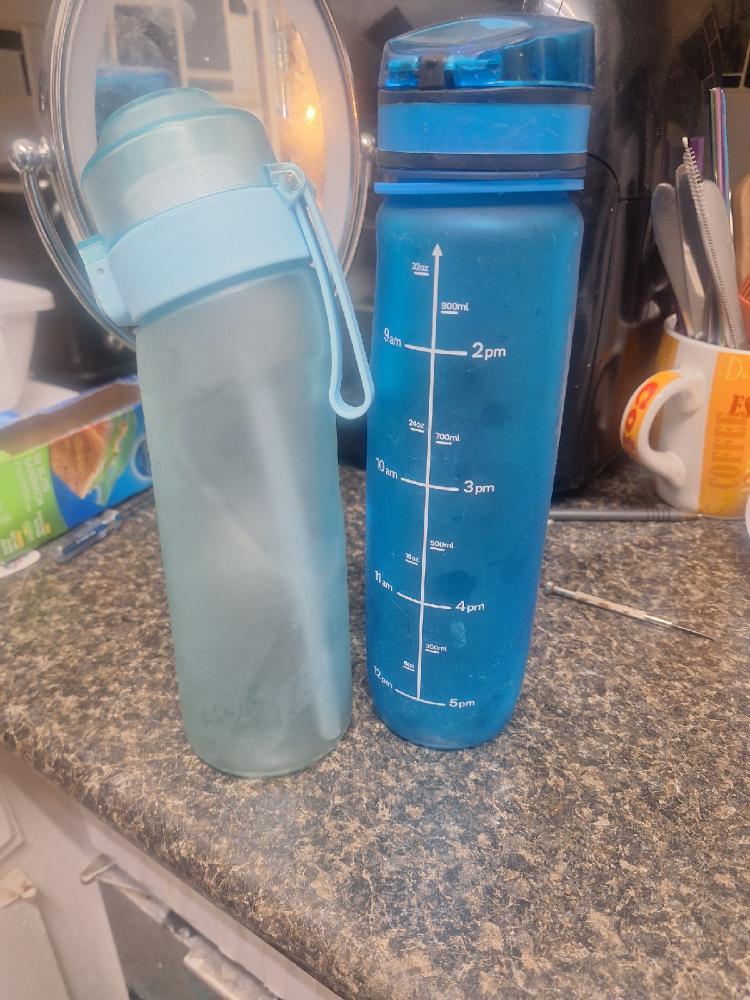 Two water bottles