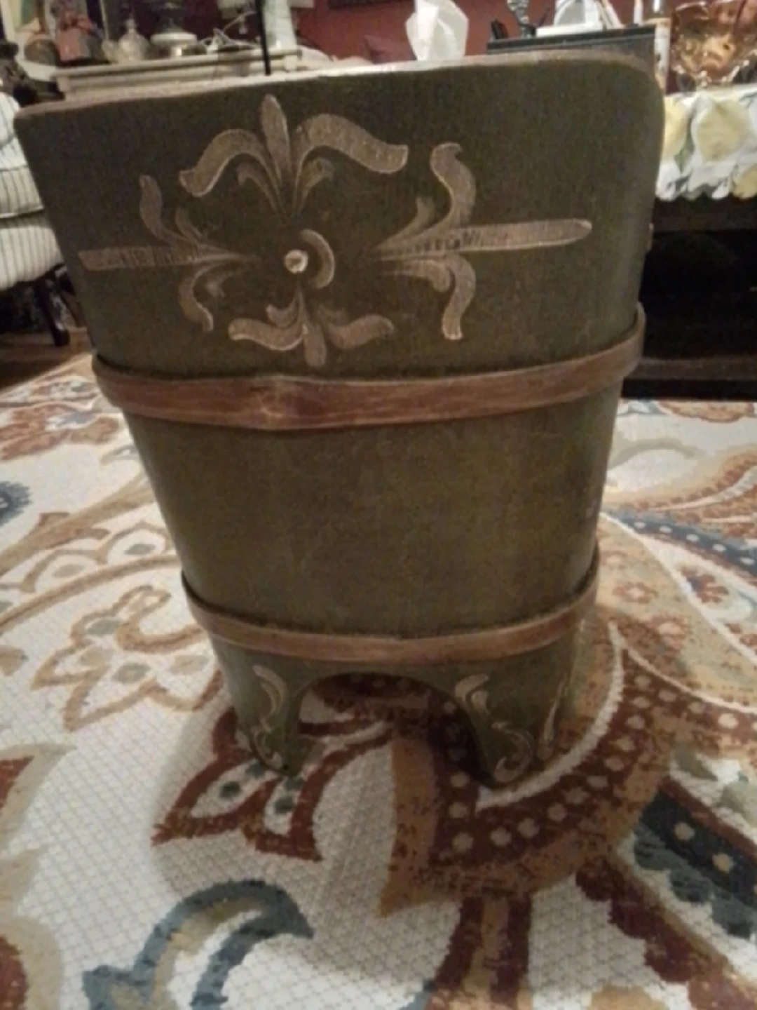 Antique Norway Rosemaling Kibbles Chair - photo 3