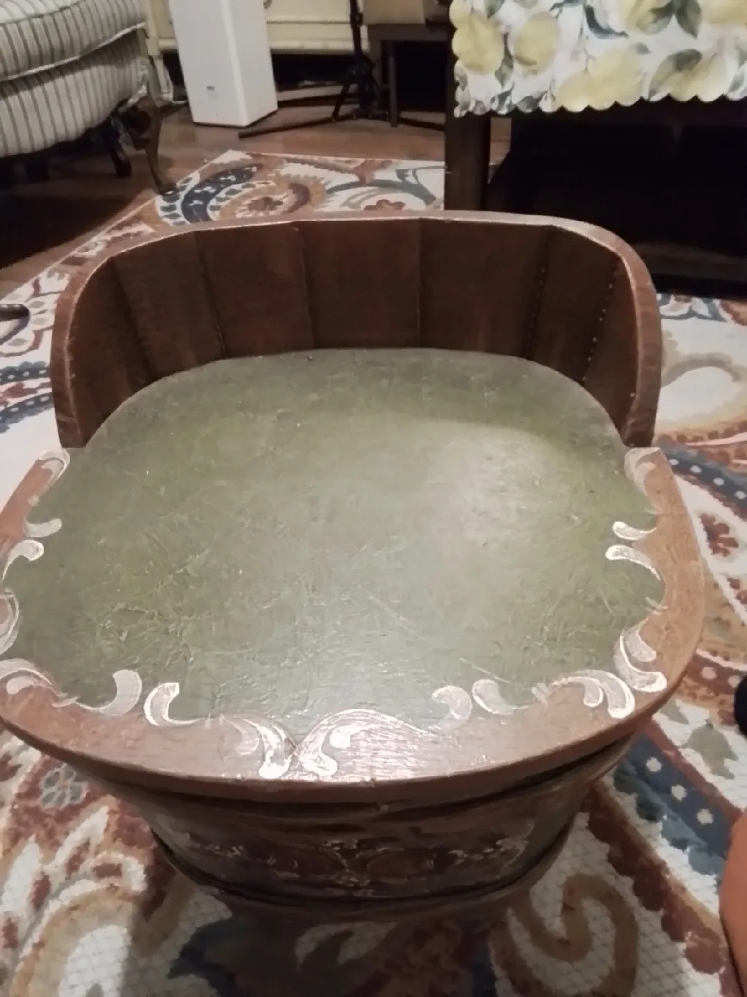 Antique Norway Rosemaling Kibbles Chair image indicator(4)