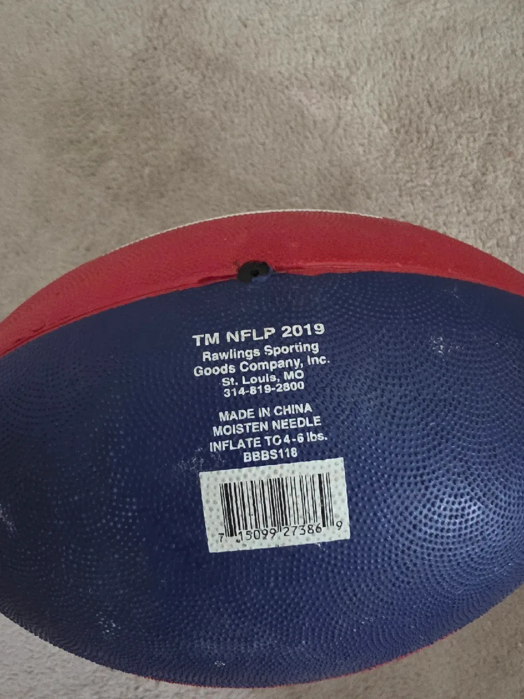 Rawlings NFLP 2019 New York Giants Football image indicator(2)