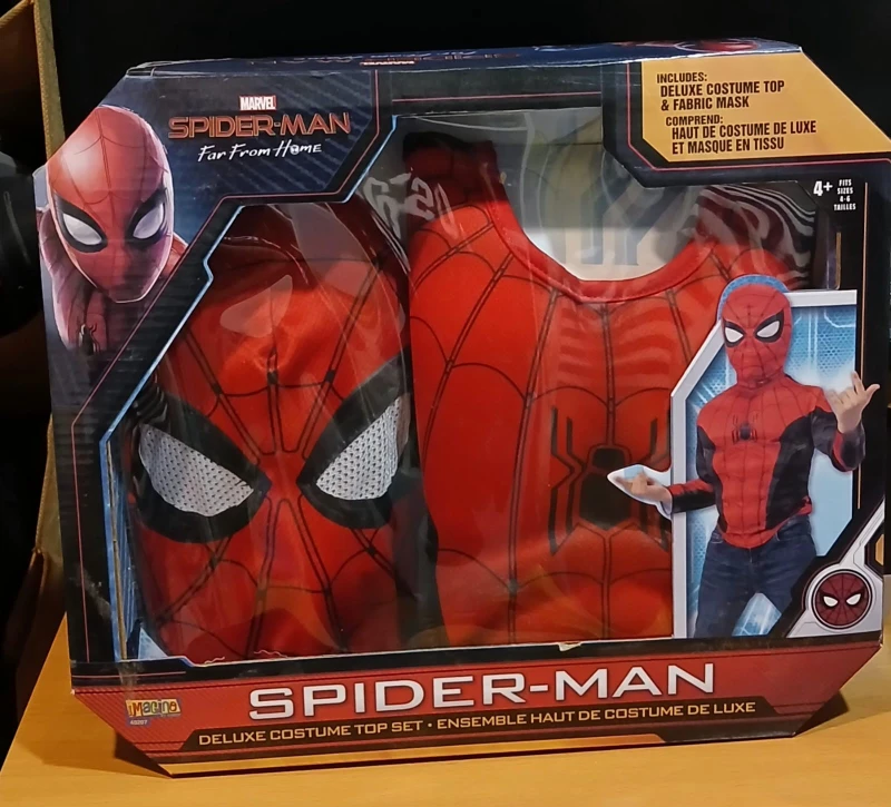 Marvel Spider-Man Costume Top Set, Age 4+