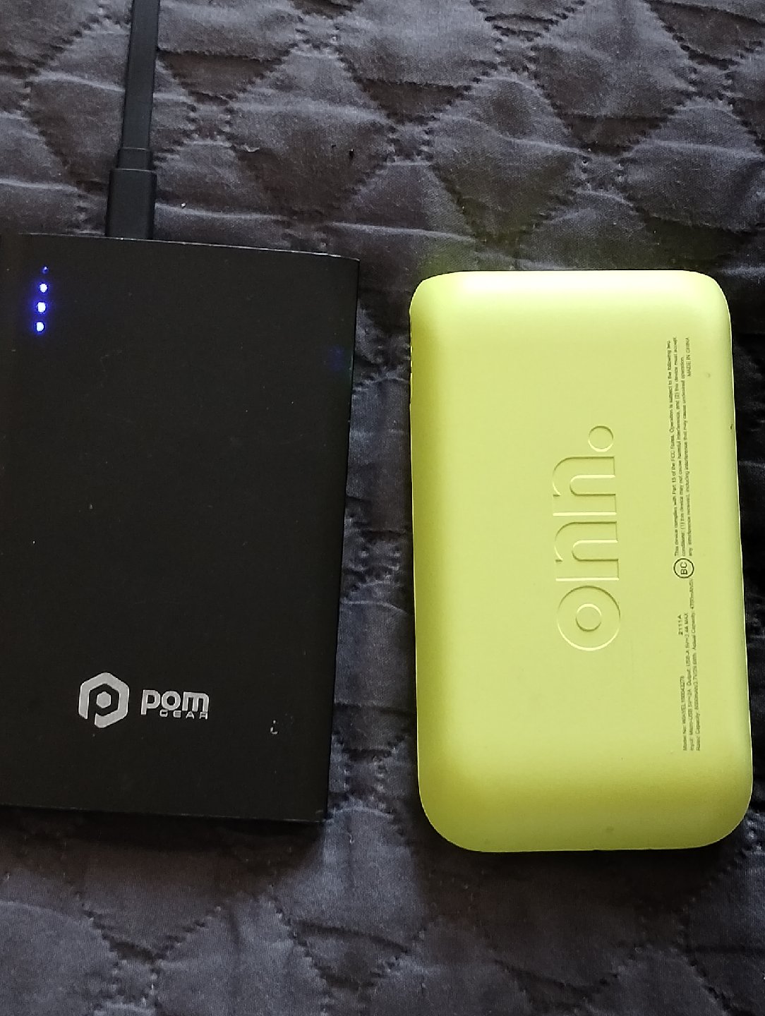 Onn. Portable Charger - Yellow