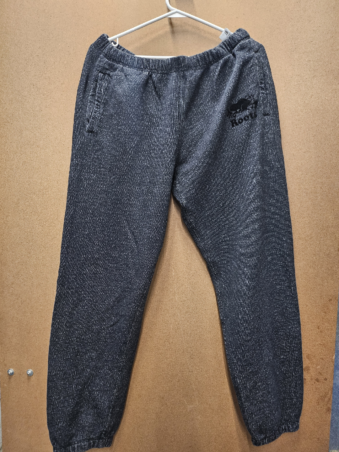 Men Black Roots Sweatpants