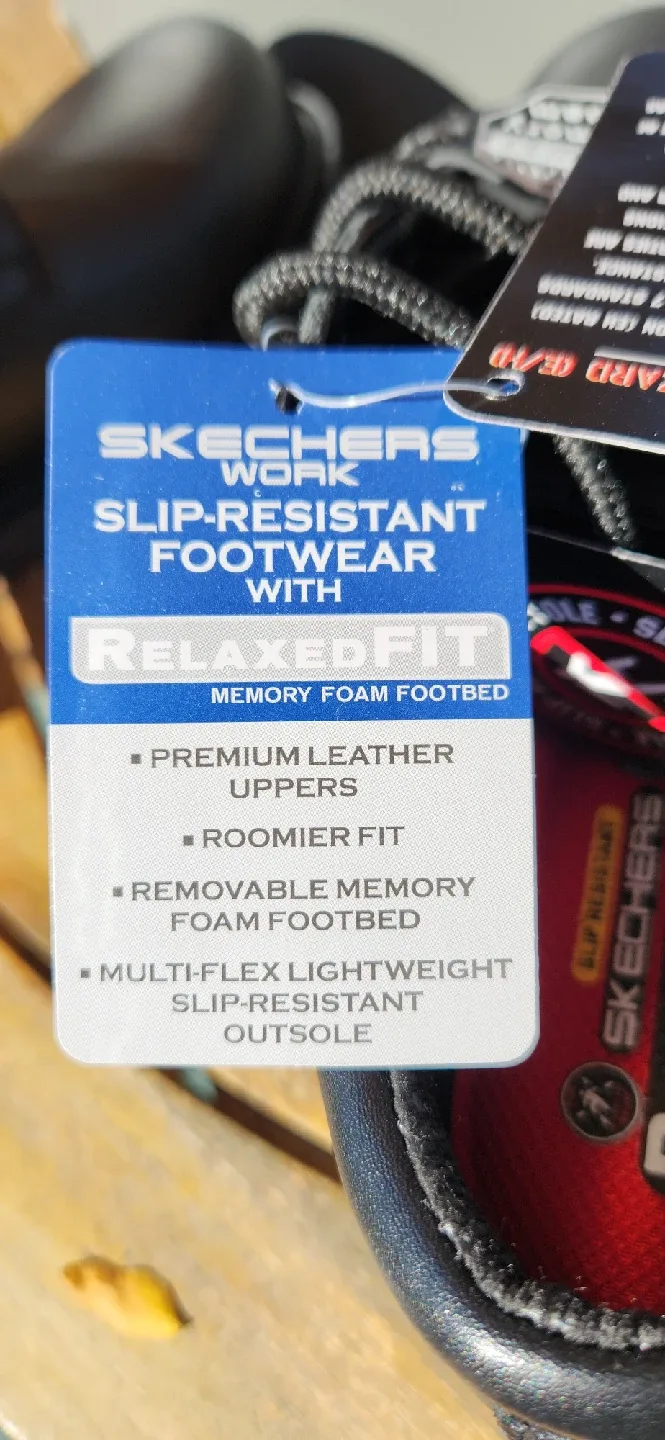 New Skechers Relaxed Fit Work Shoes Extra Wide image indicator(7)