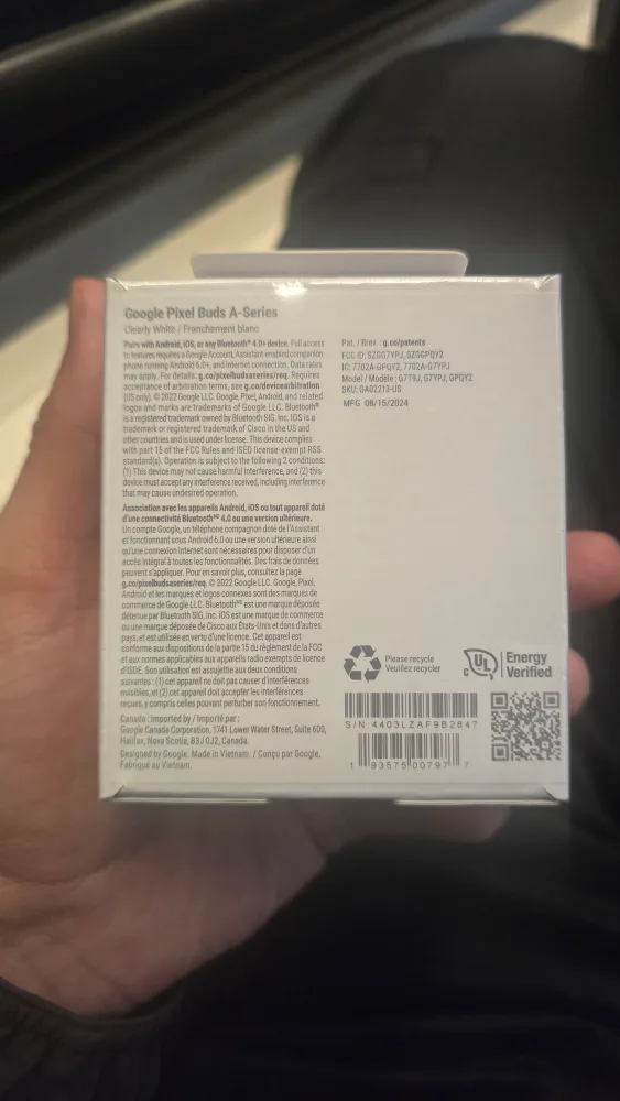 Google Pixel Buds A-Series - Clearly White image indicator(2)