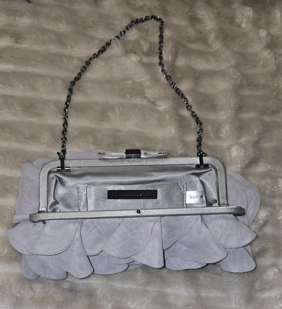 BCBGMAXAZRIA Silver Evening Clutch image indicator(2)