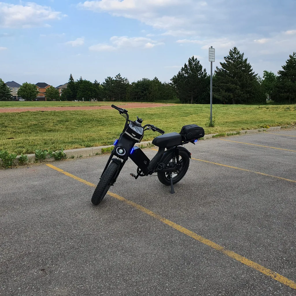 Black Electric Bike image indicator(2)