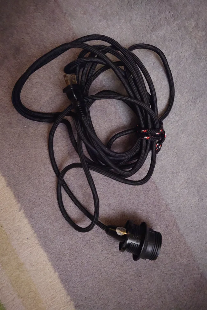 Black Pendant Light Cord Kit image indicator(2)