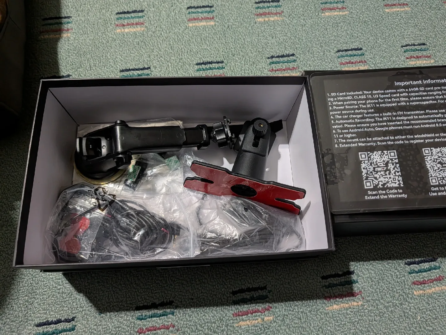 IIWEY IK11 wireless carplay and android auto plus dashcam image indicator(5)