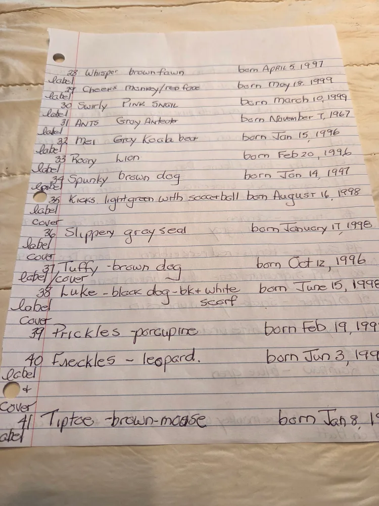 Beanie Babies Collection with tags image indicator(6)