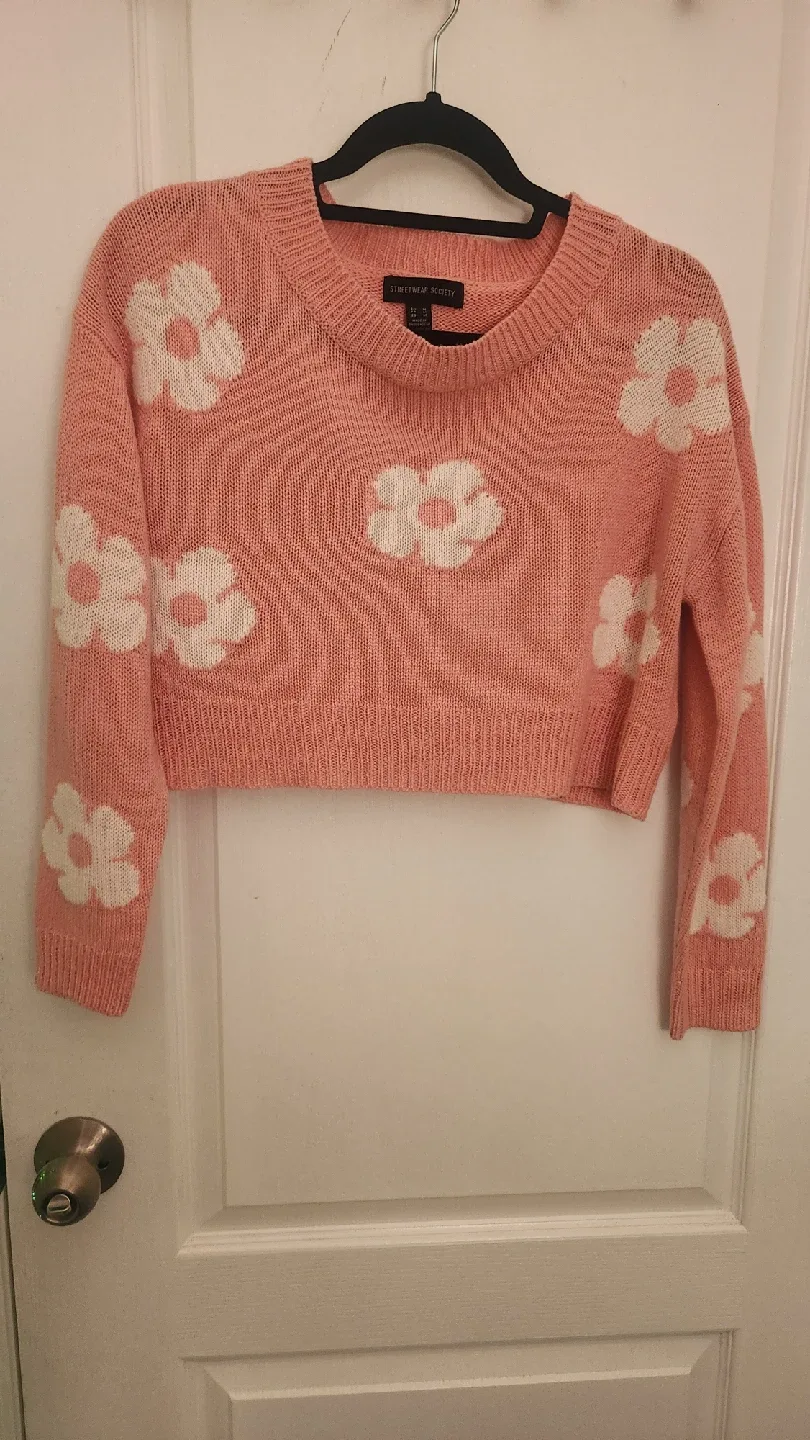 Streetwear Society Pink Floral Sweater - Size M image indicator(9)